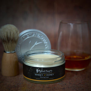 
                  
                    Load image into Gallery viewer, New! Whisky &amp;amp; Honey Shaving Soap 175g
                  
                